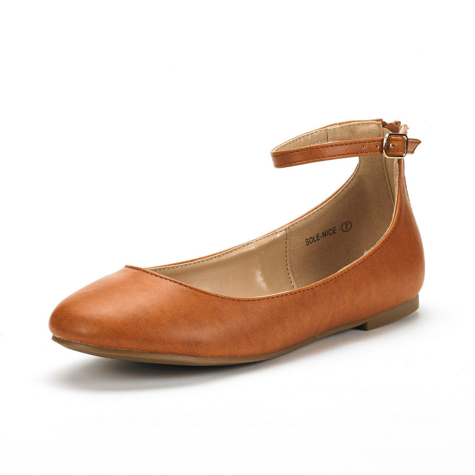 DREAM PAIRS Sole-Nice Correa de Tobillo para Mujer Zapatos para Caminar